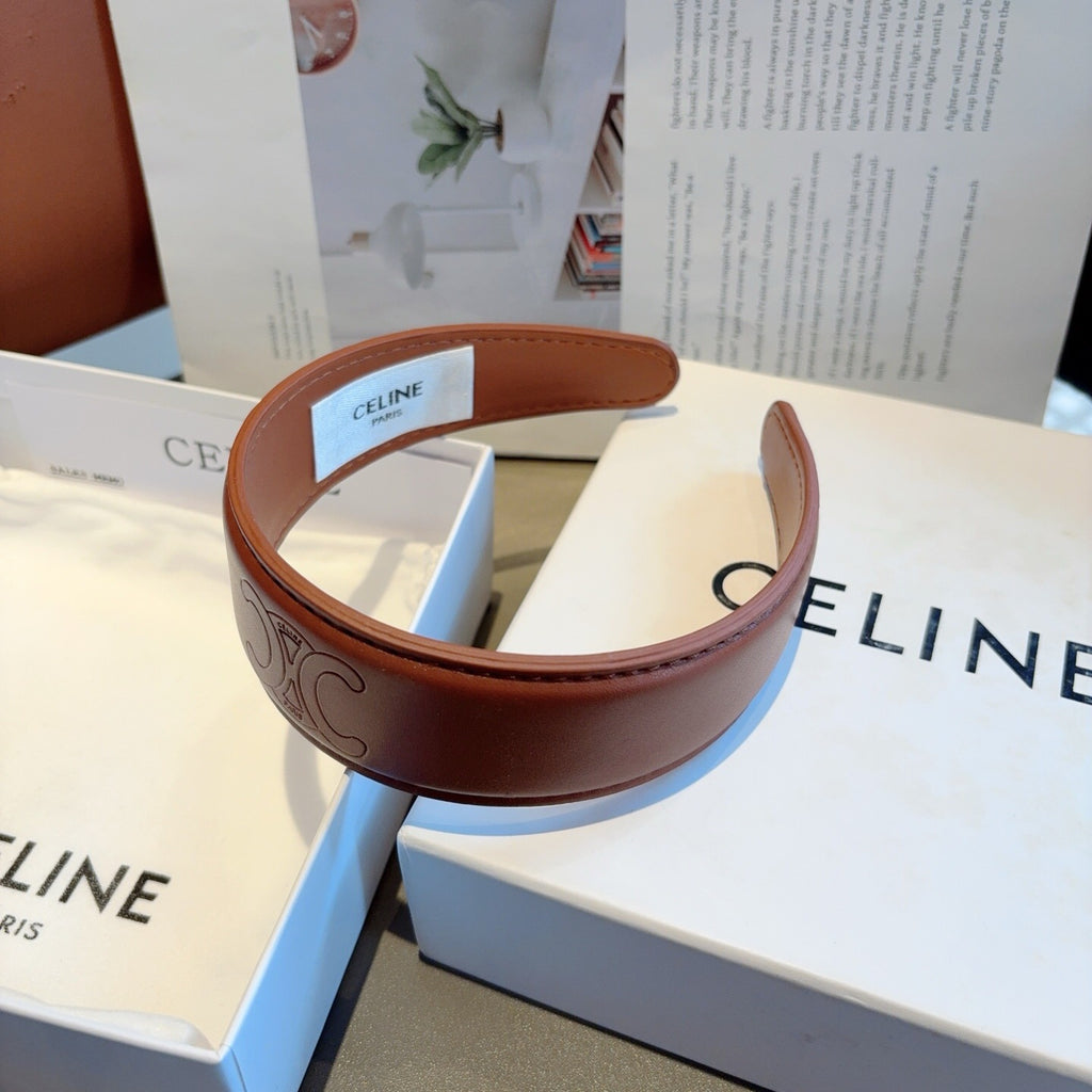 CELINE Leather Headband