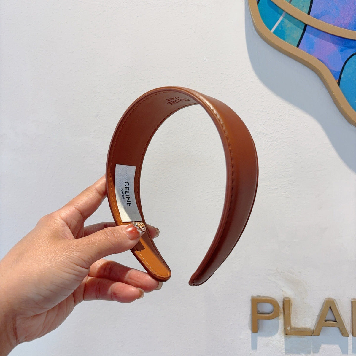 CELINE Leather Headband