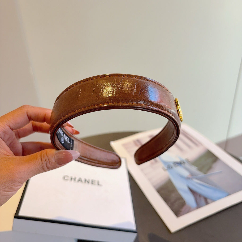 CHANEL Leather Headband