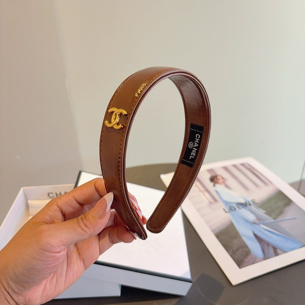 CHANEL Letter Logo Vintage Headband