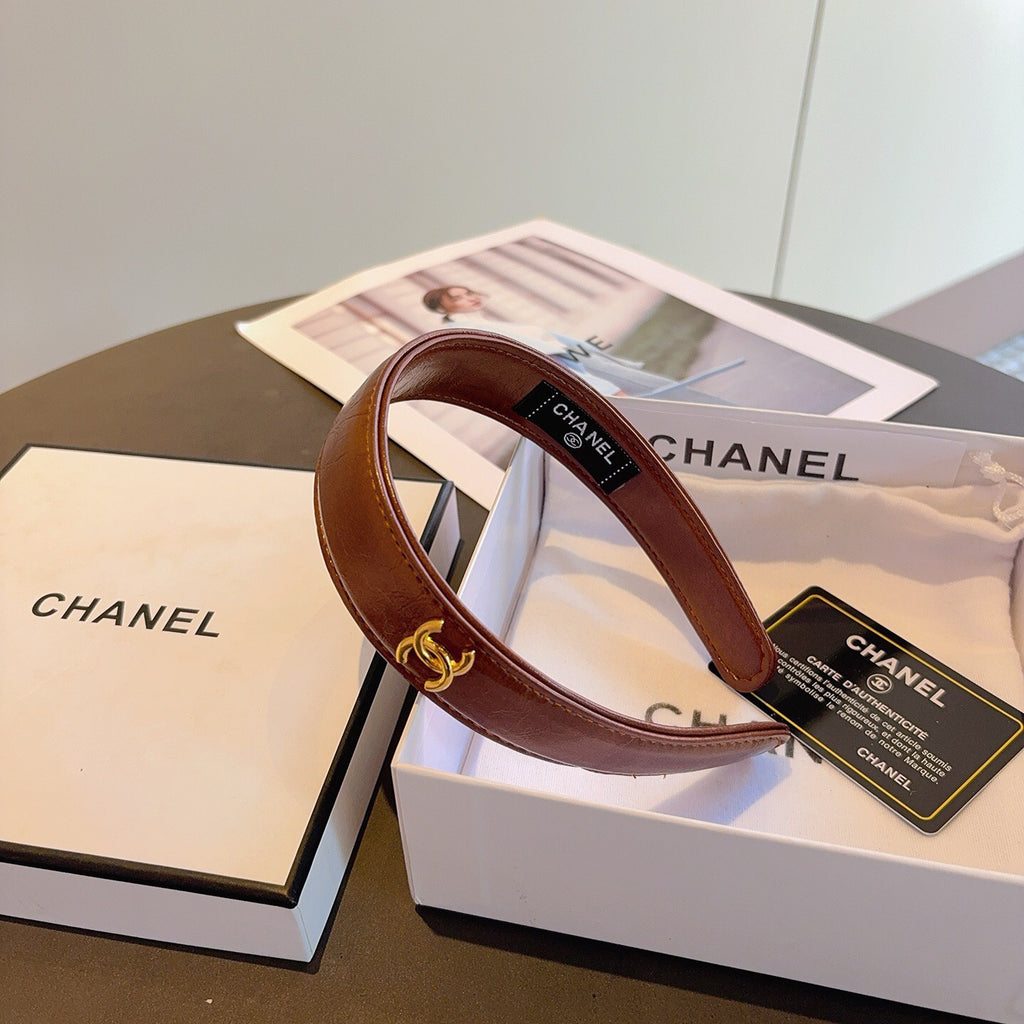 CHANEL Leather Headband