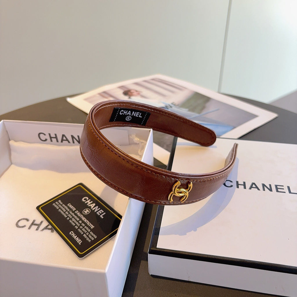 CHANEL Leather Headband