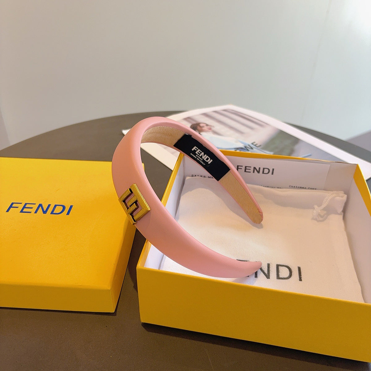 FENDI Leather Headband