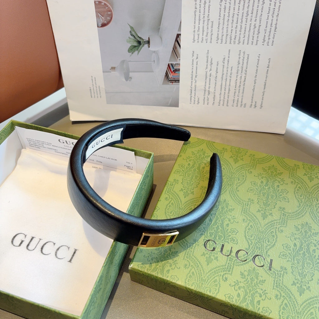 GUCCI Leather Headband