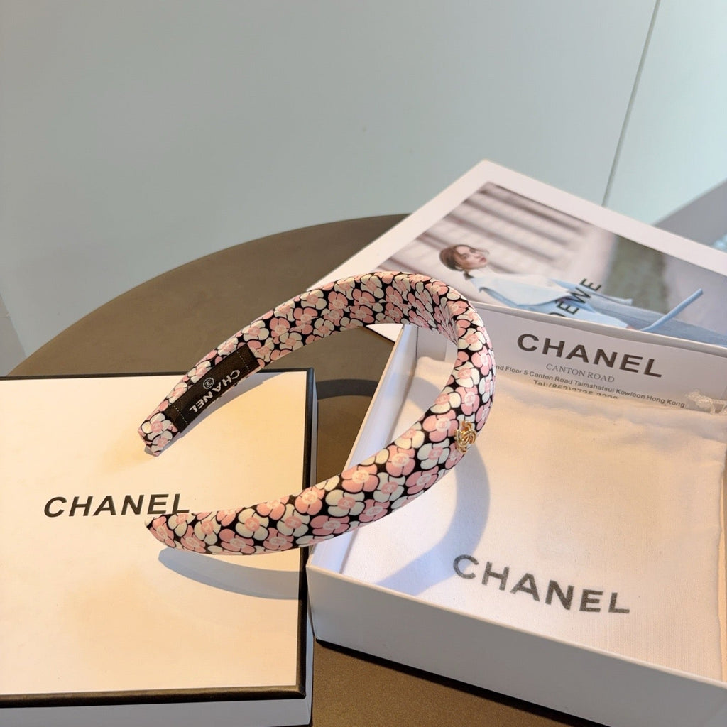 CHANEL Letter Logo Vintage Headband
