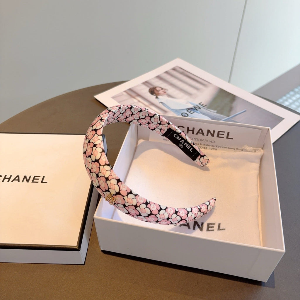 CHANEL Letter Logo Vintage Headband