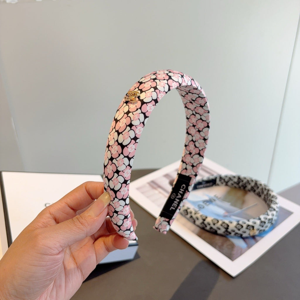 CHANEL Letter Logo Vintage Headband