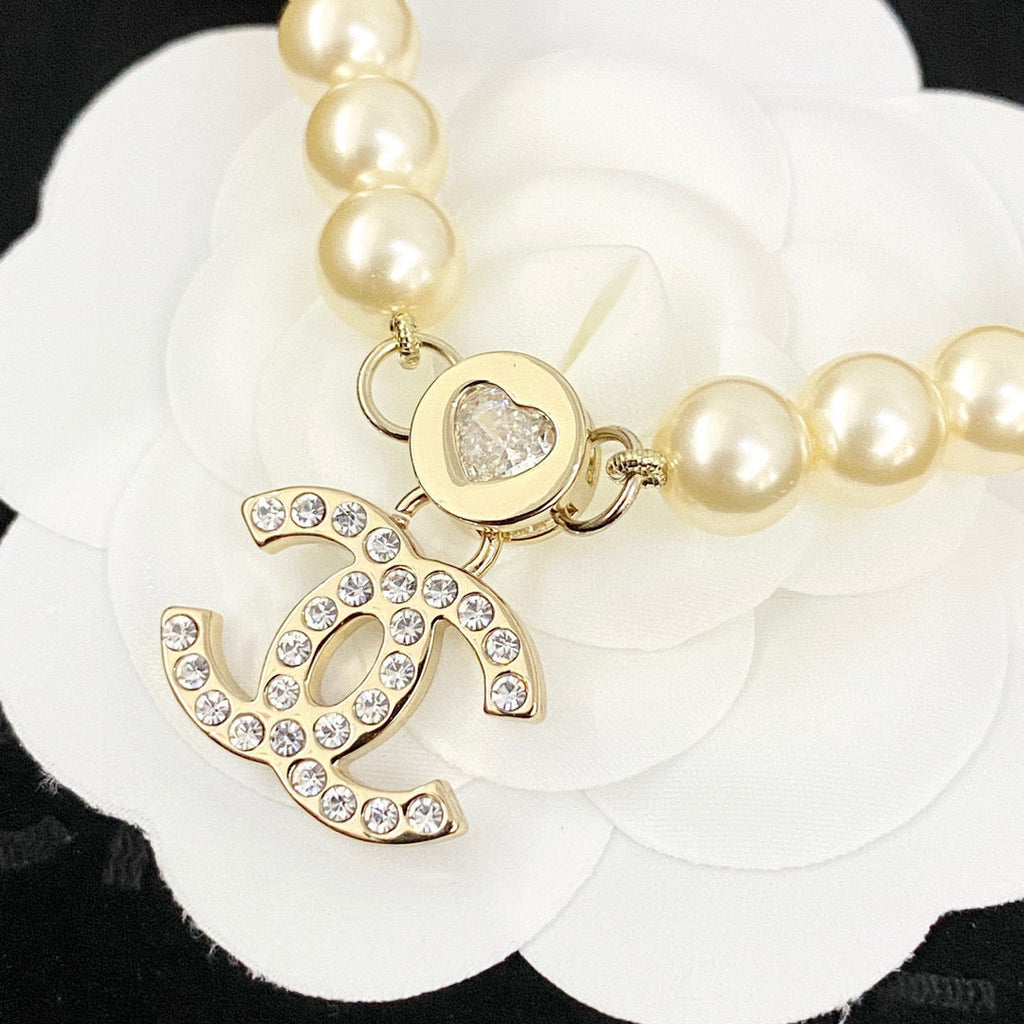 CHANEL Pearl Long Necklace