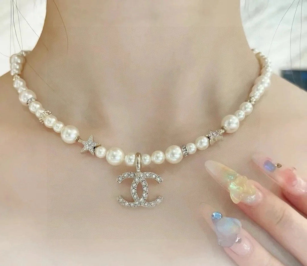 CHANEL Pearl Choker Necklace