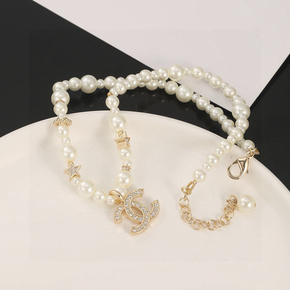 CHANEL Pearl Choker Necklace