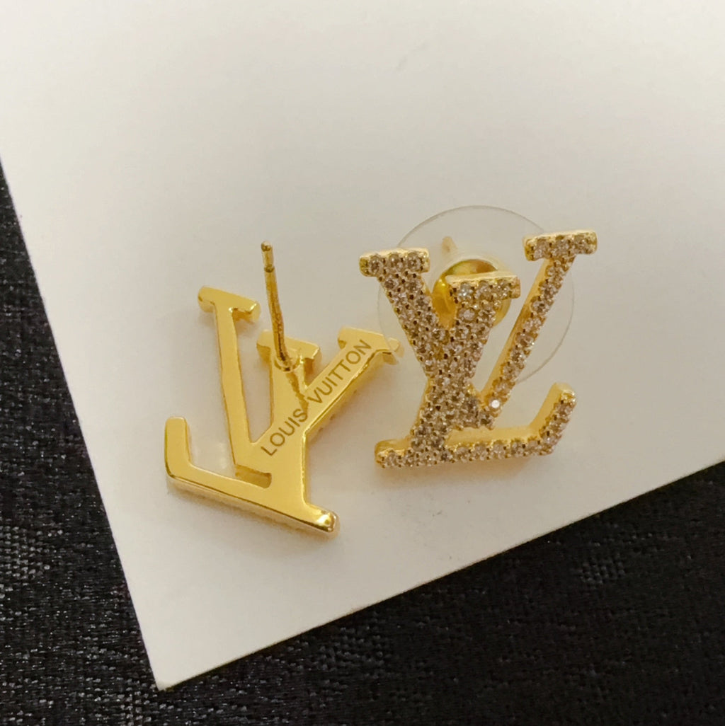LOUIS VUITTON Crystal Earrings
