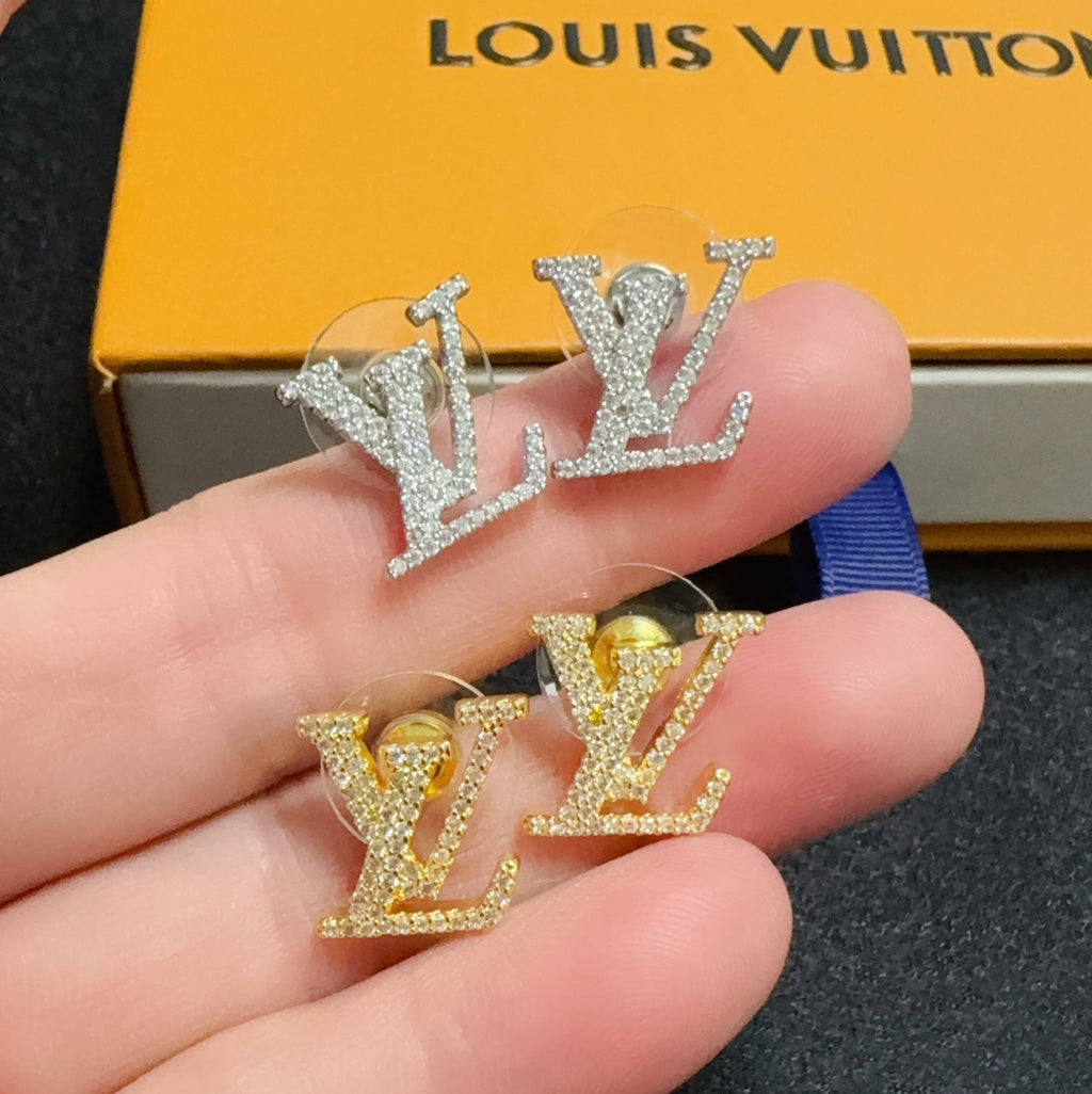 LOUIS VUITTON Crystal Earrings
