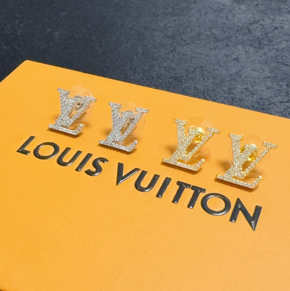 LOUIS VUITTON Crystal Earrings