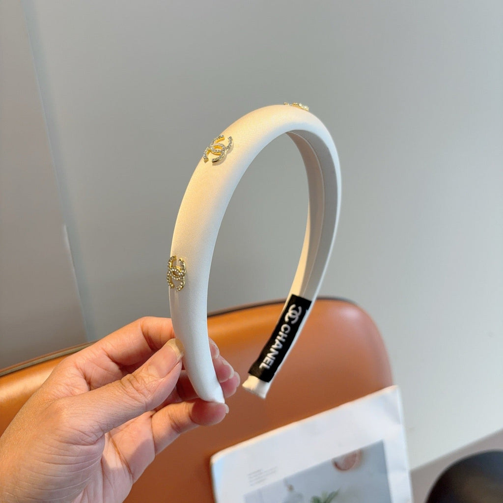 CHANEL Letter Logo Vintage Headband