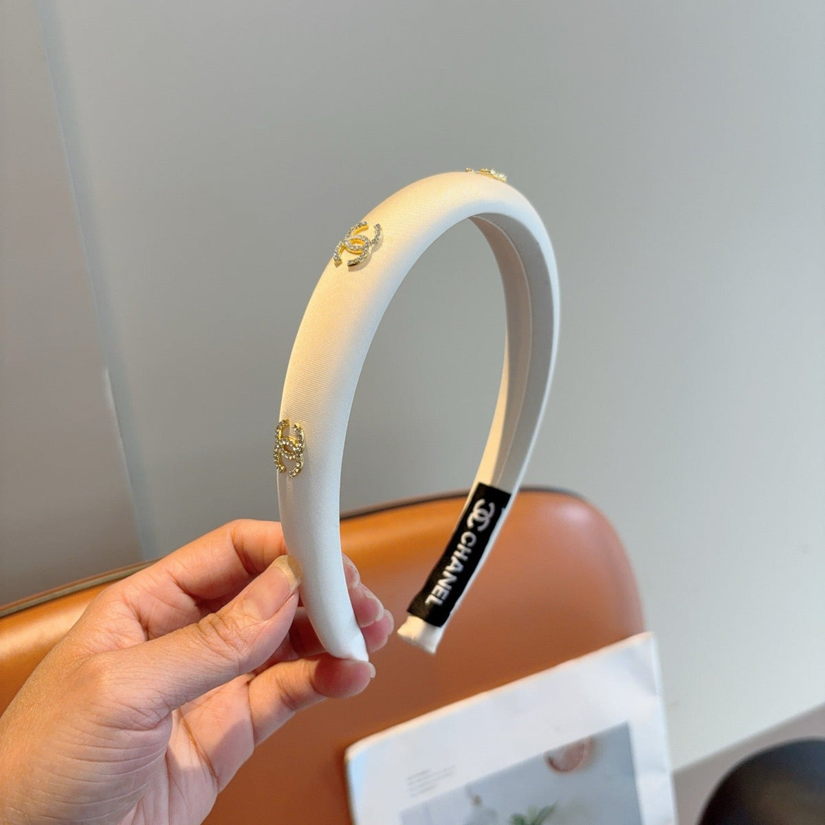 CHANEL Letter Logo Vintage Headband