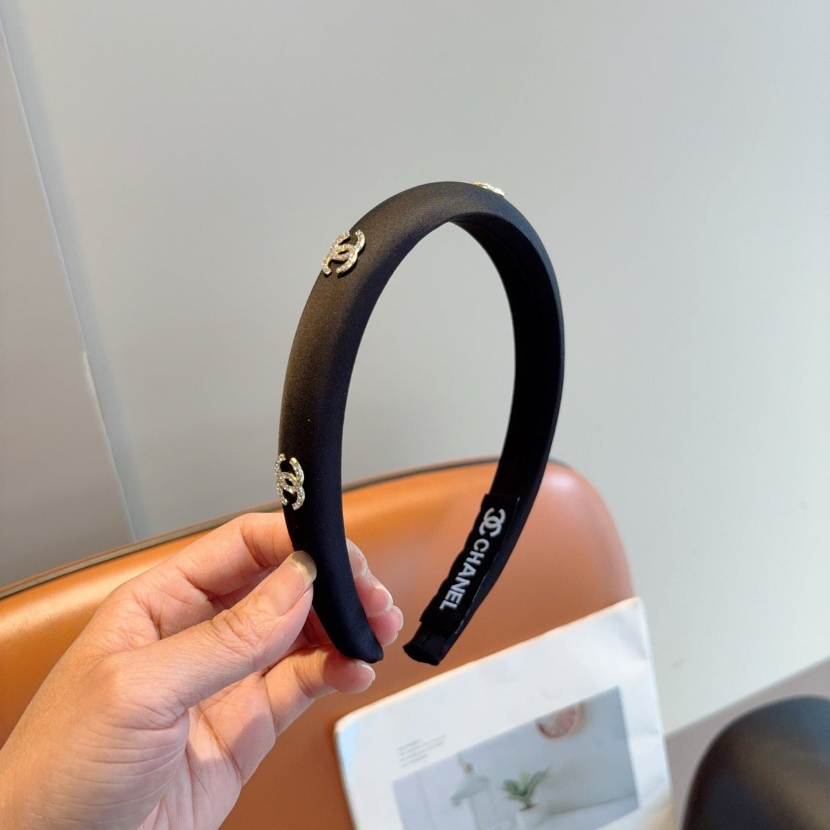 CHANEL Letter Logo Vintage Headband