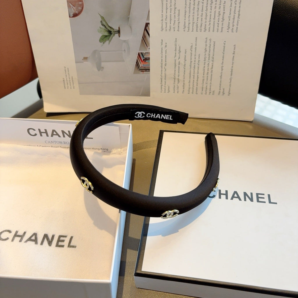 CHANEL Letter Logo Vintage Headband
