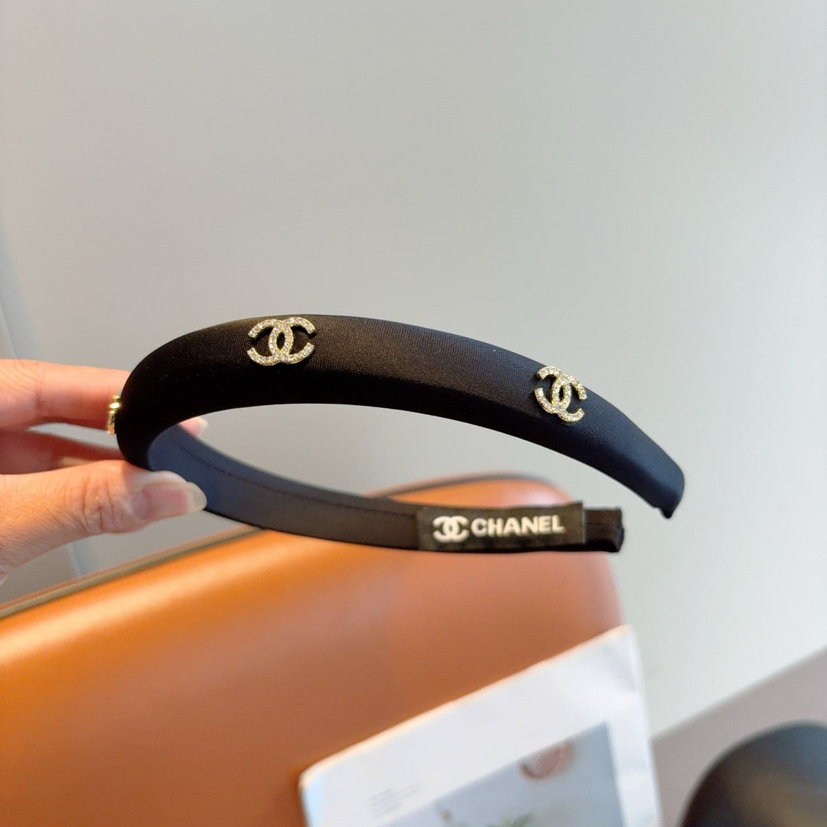CHANEL Letter Logo Vintage Headband