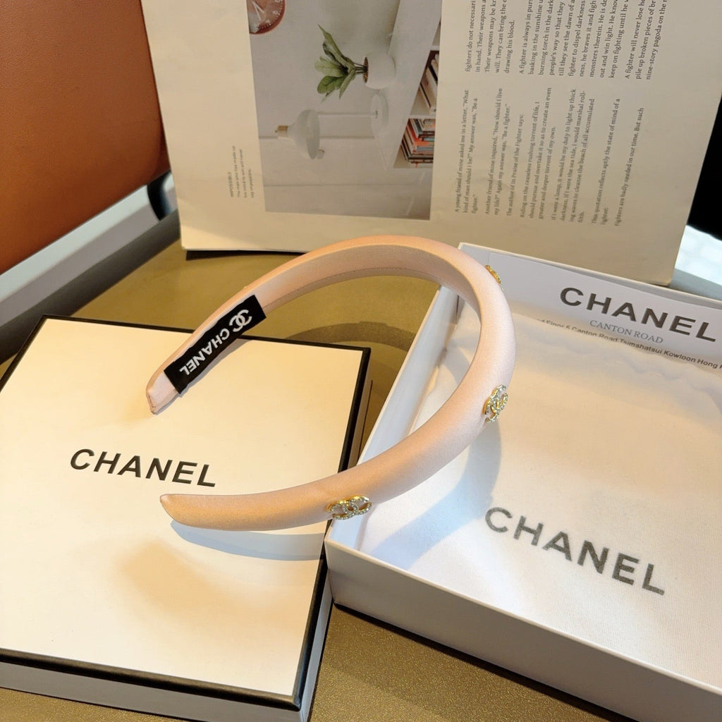 CHANEL Letter Logo Vintage Headband