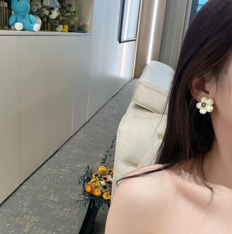 CHANEL Camellia Earrings