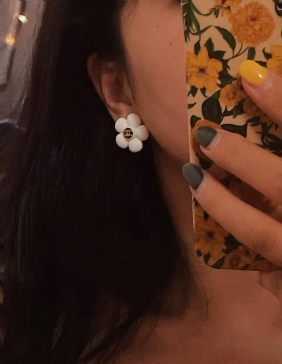 CHANEL Camellia Earrings