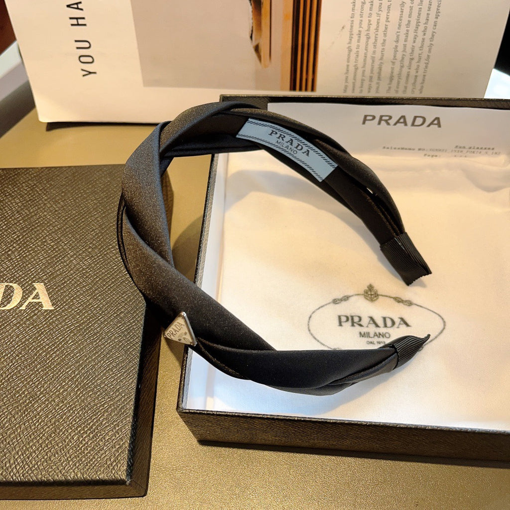 PRADA Logo Headband