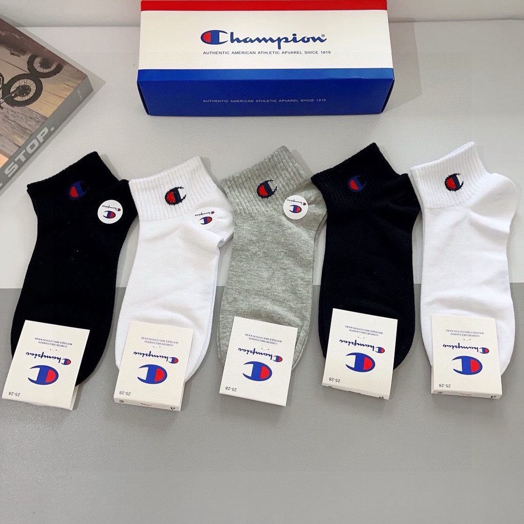 Champion Comfort No-Show Socks – 5-Pair Set #002