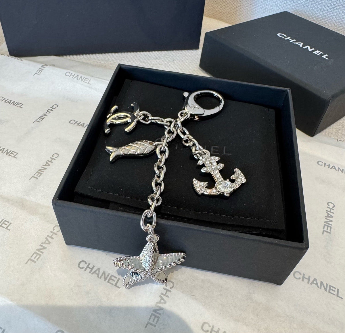 CHANEL Bag Charm Keychain