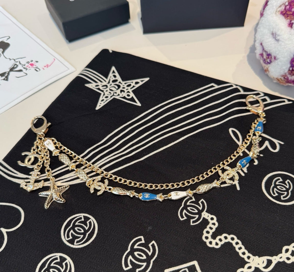 CHANEL Bag Charm Keychain