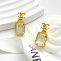 CHANEL Crystal Double-C Vintage Pendant Necklace