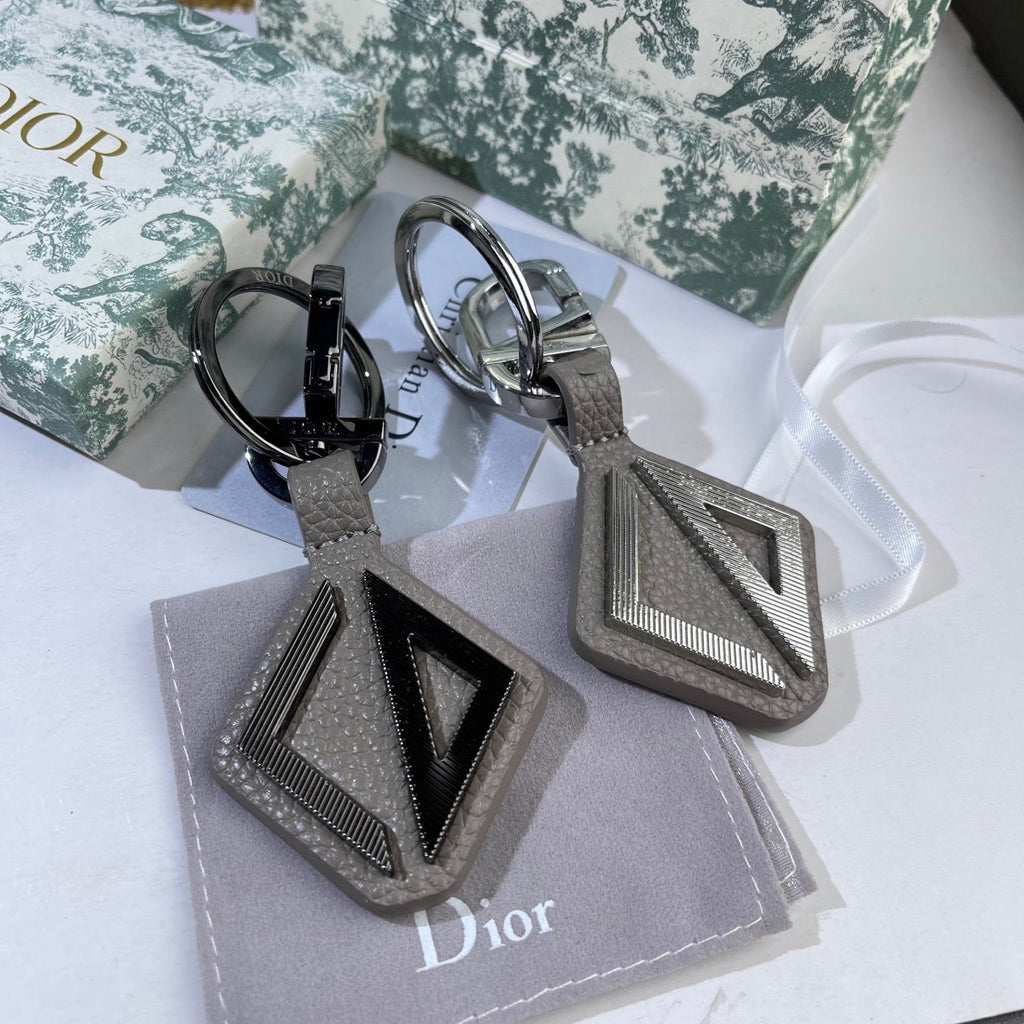 DIOR Leather Metal Keychain