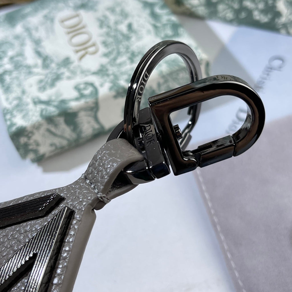 DIOR Leather Metal Keychain