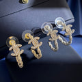 CHANEL P60 Crystal Double-C Earrings
