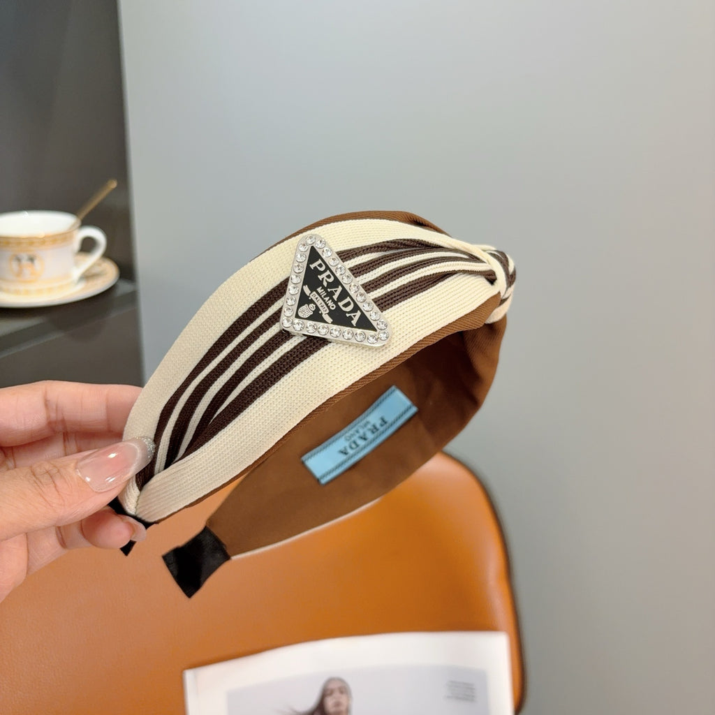 PRADA Logo Headband