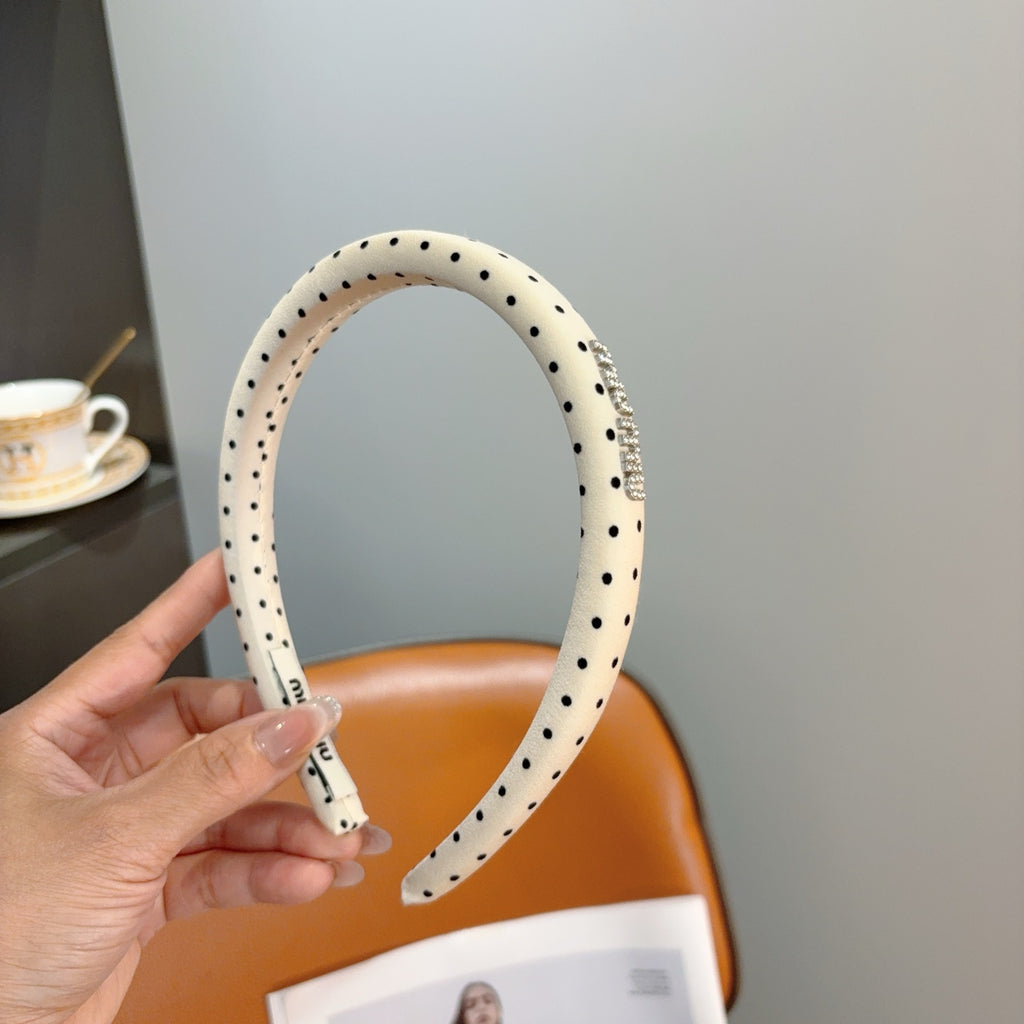 MIU MIU Polka Dot Headband