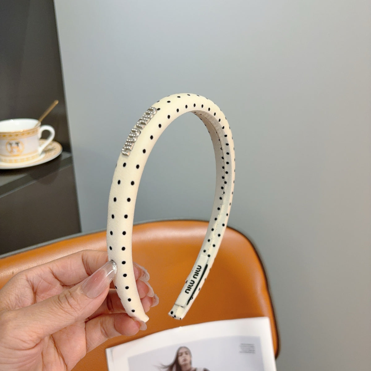 MIU MIU Polka Dot Headband