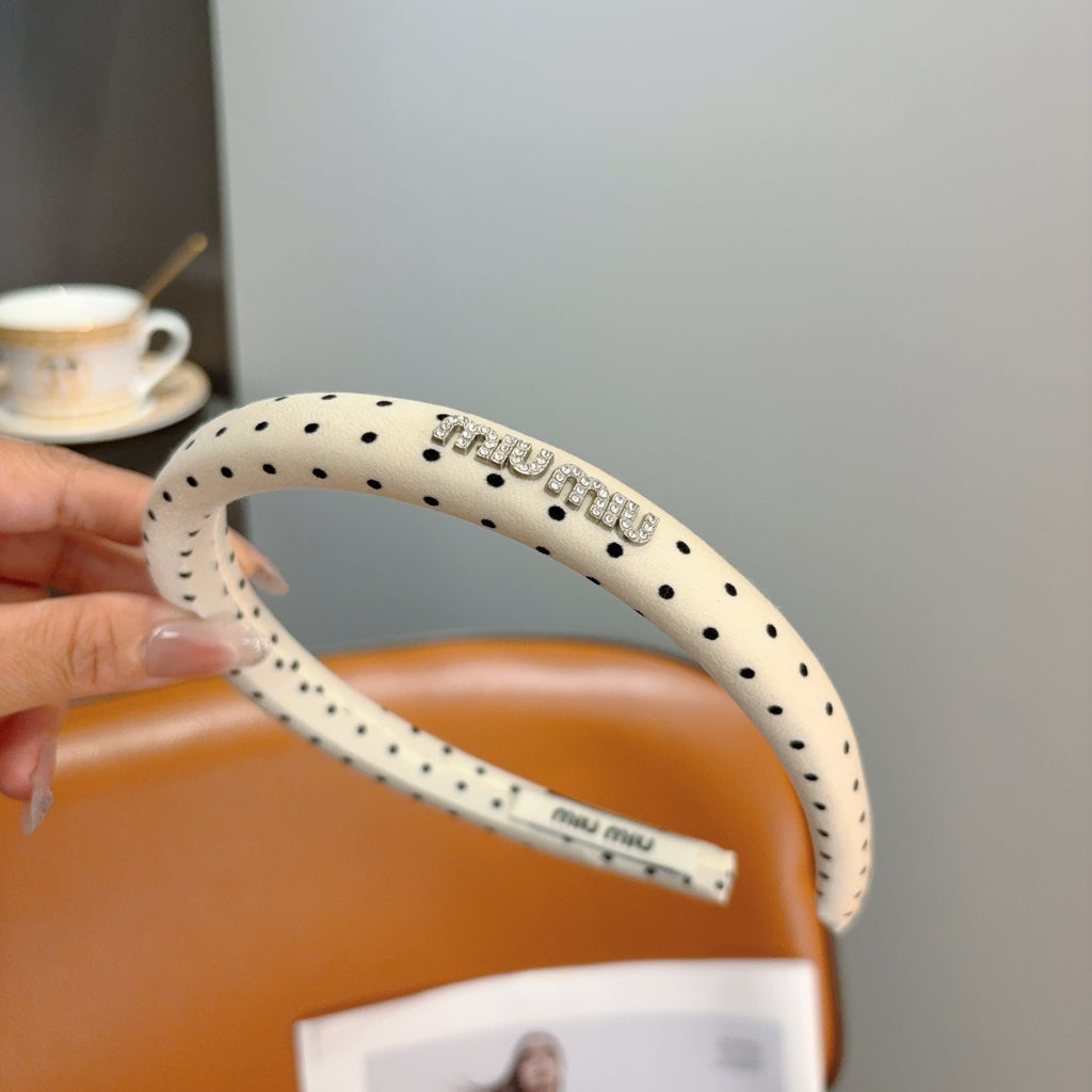 MIU MIU Polka Dot Headband