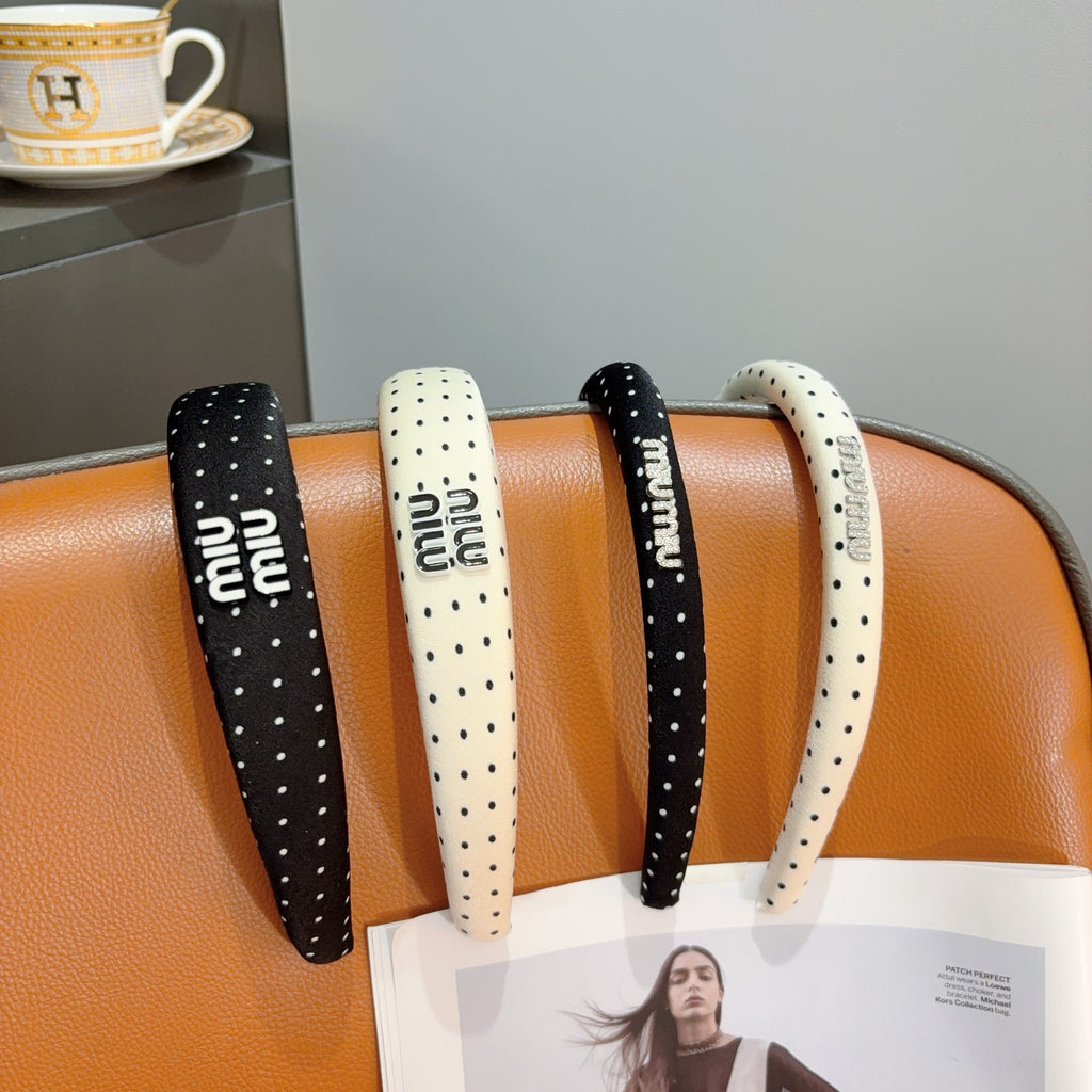 MIU MIU Polka Dot Headband