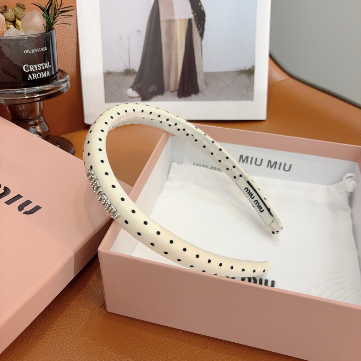 MIU MIU Polka Dot Headband