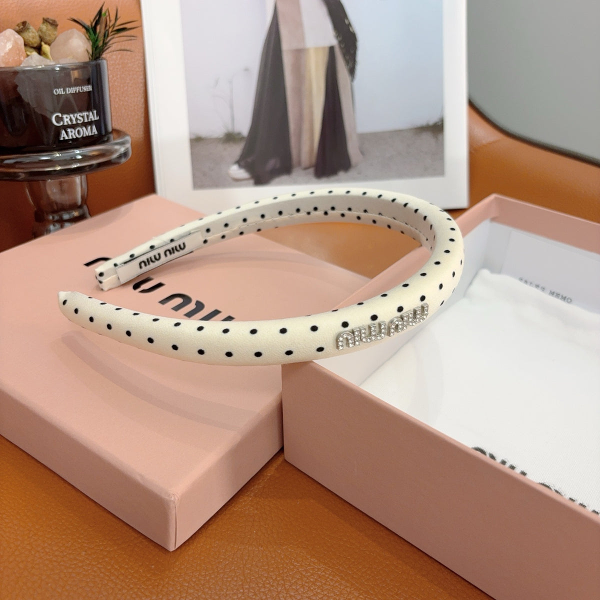 MIU MIU Polka Dot Headband