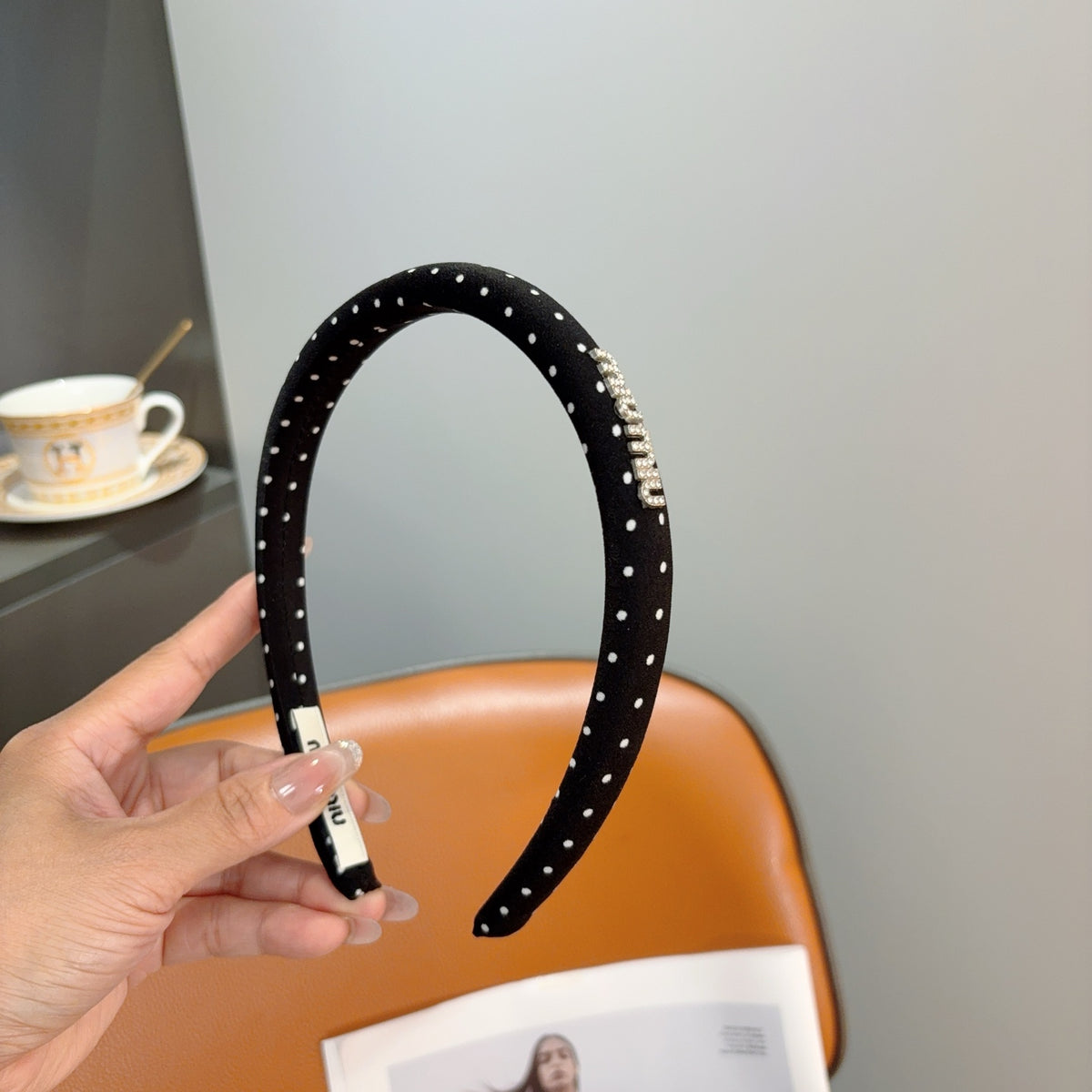MIU MIU Polka Dot Headband