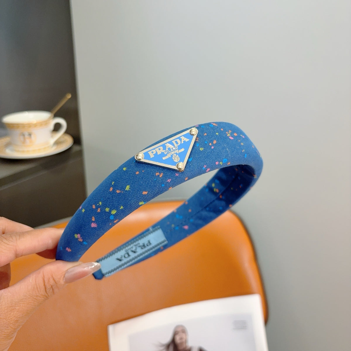 PRADA Logo Headband