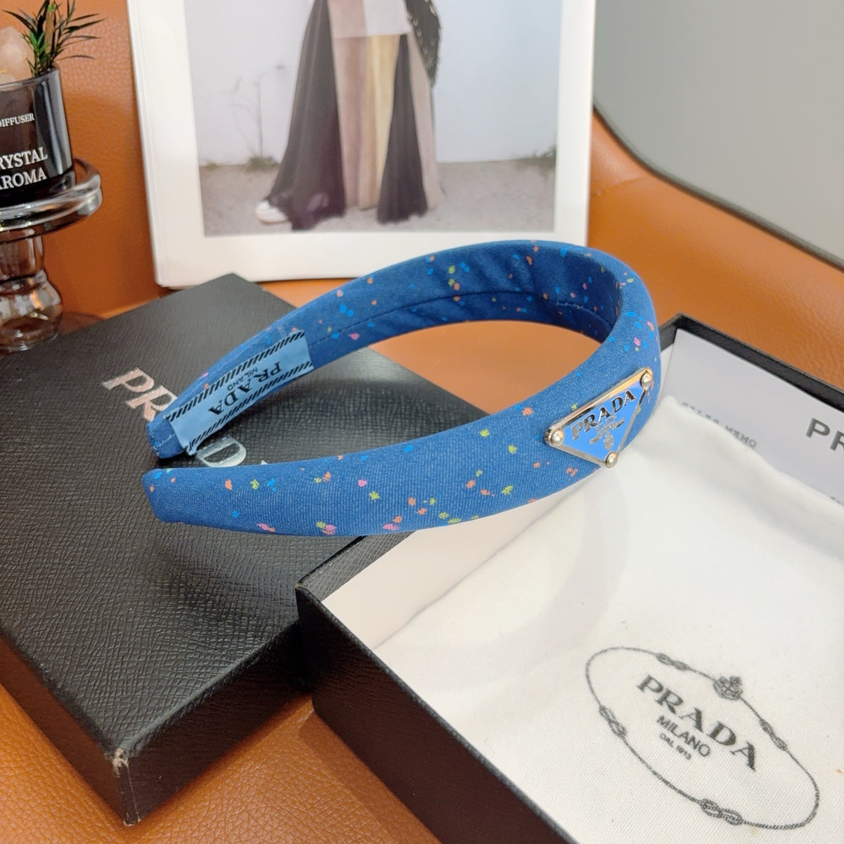 PRADA Logo Headband