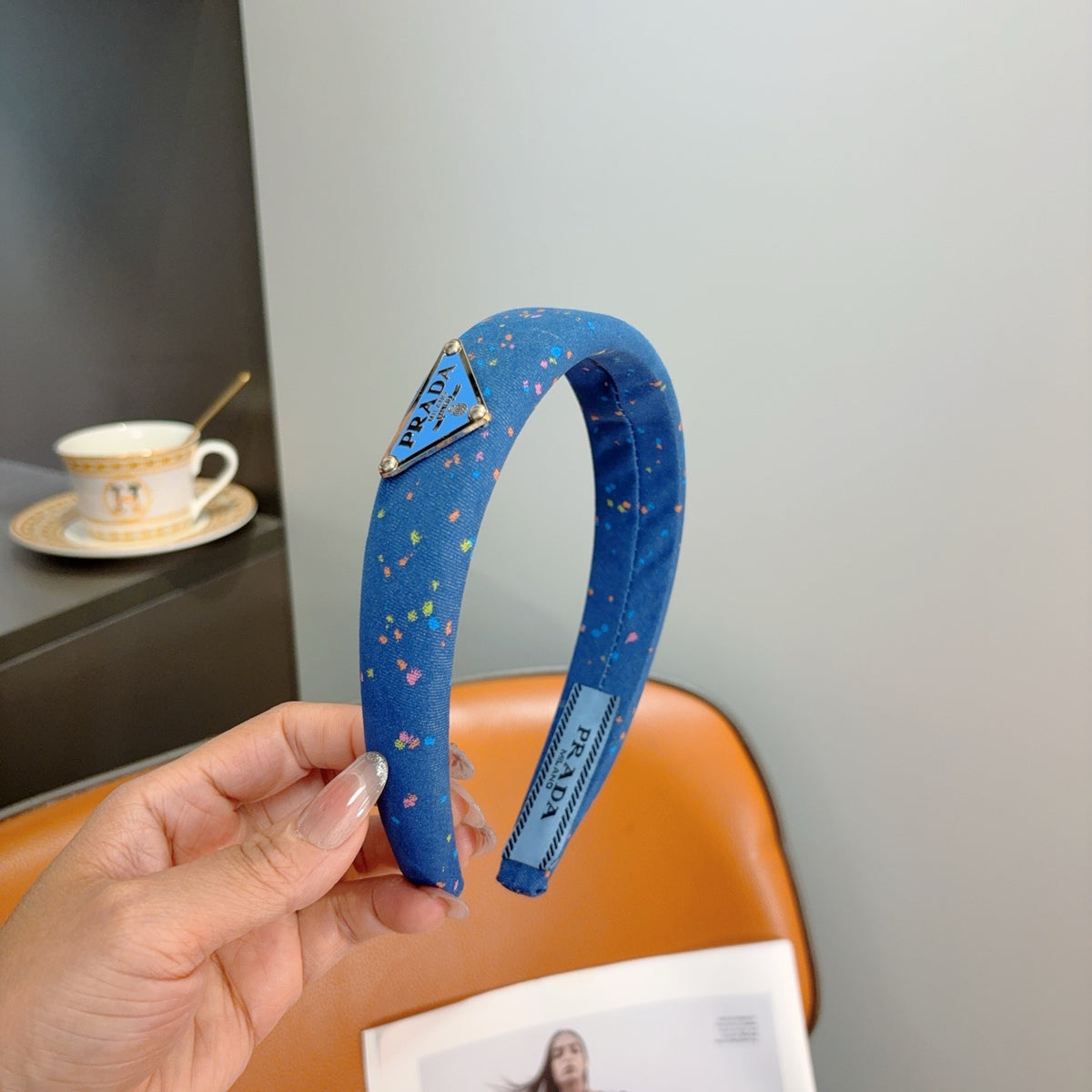 PRADA Logo Headband