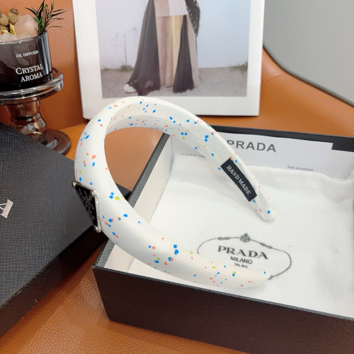 PRADA Logo Headband