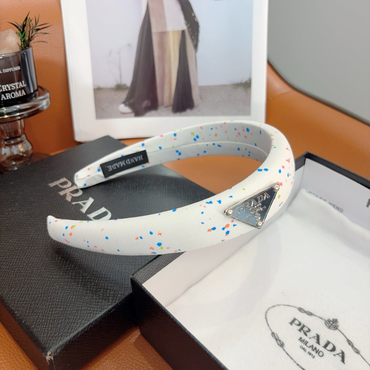 PRADA Logo Headband