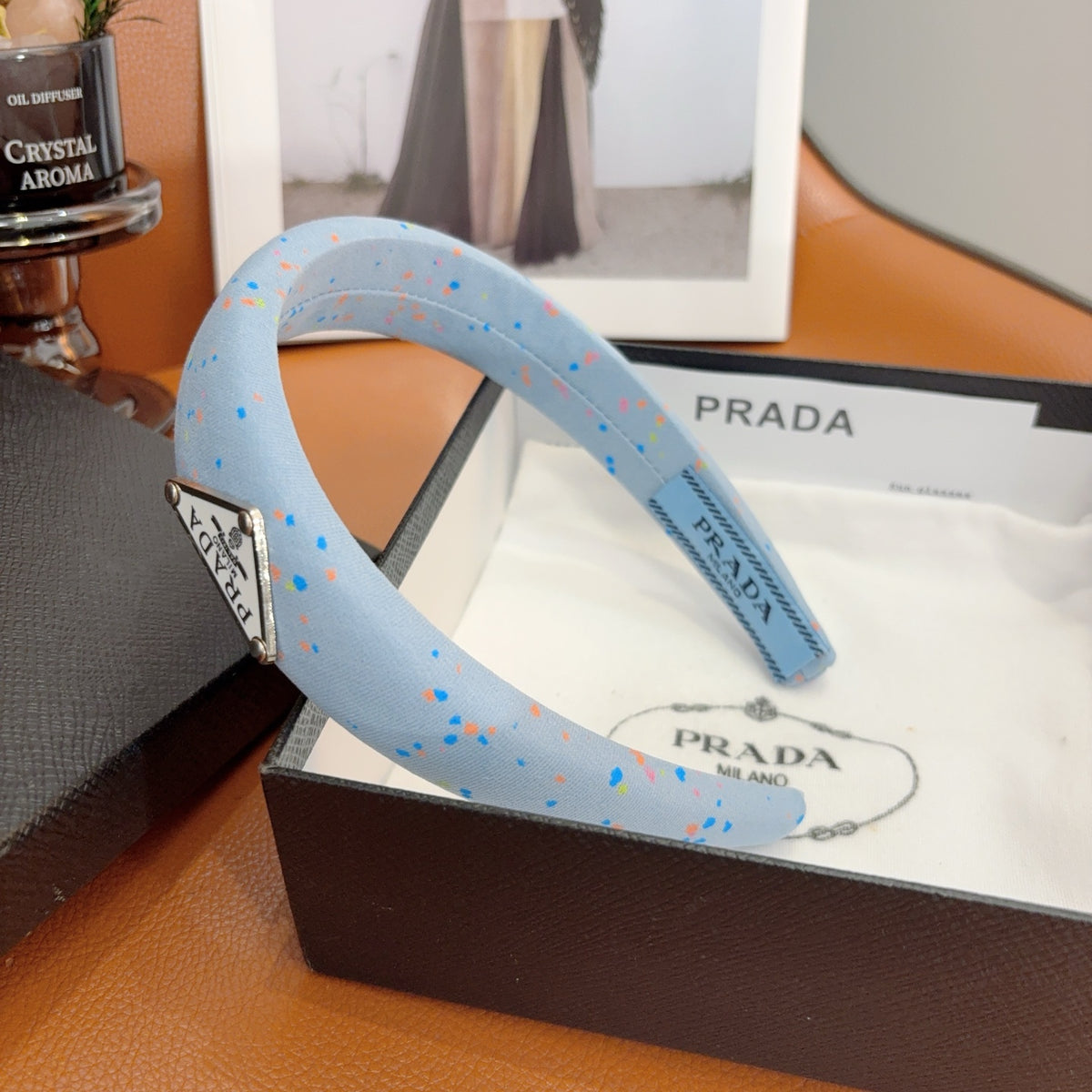 PRADA Logo Headband