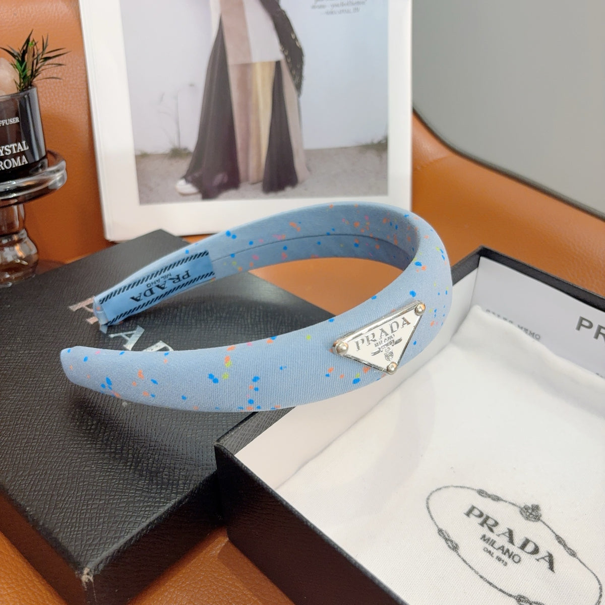 PRADA Logo Headband