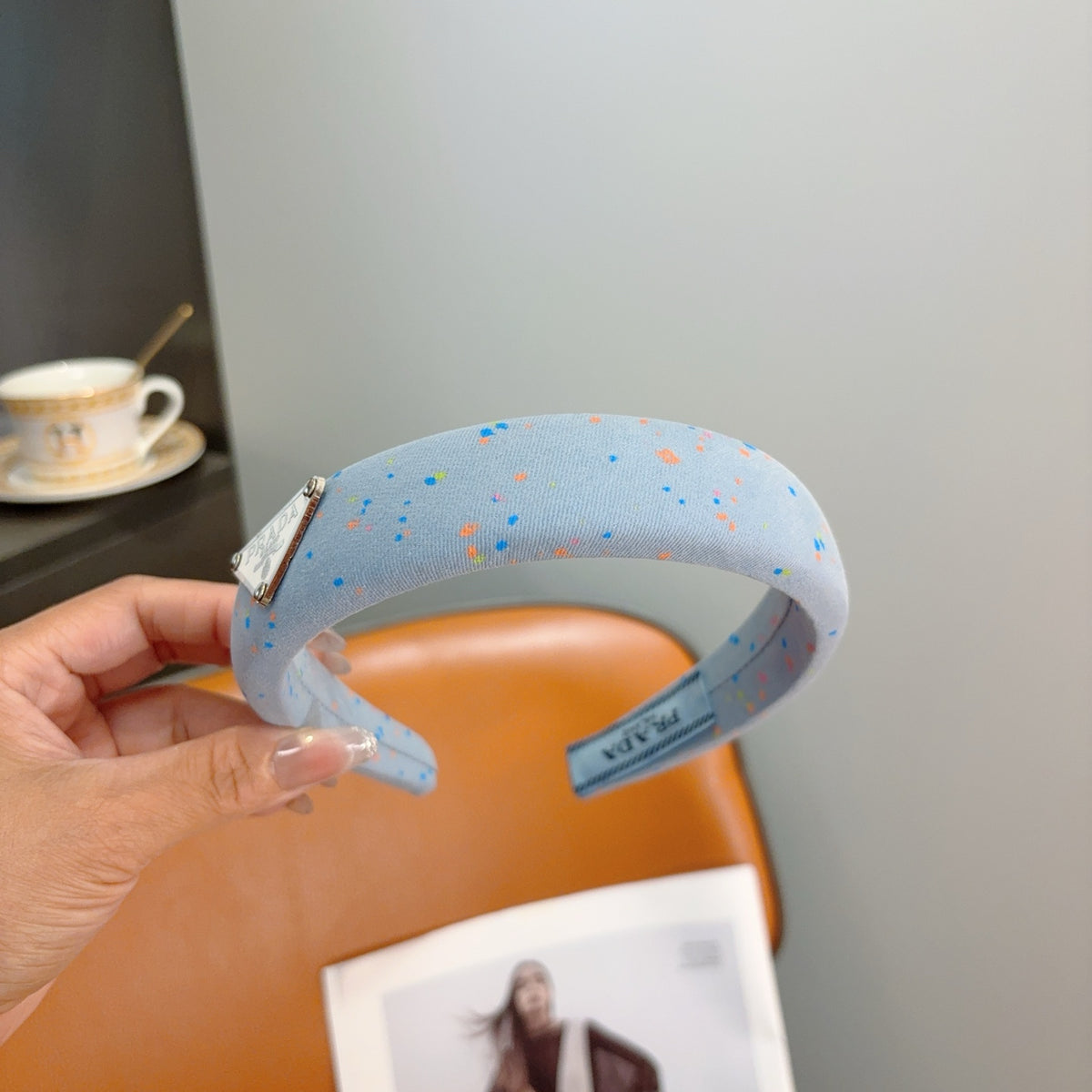 PRADA Logo Headband