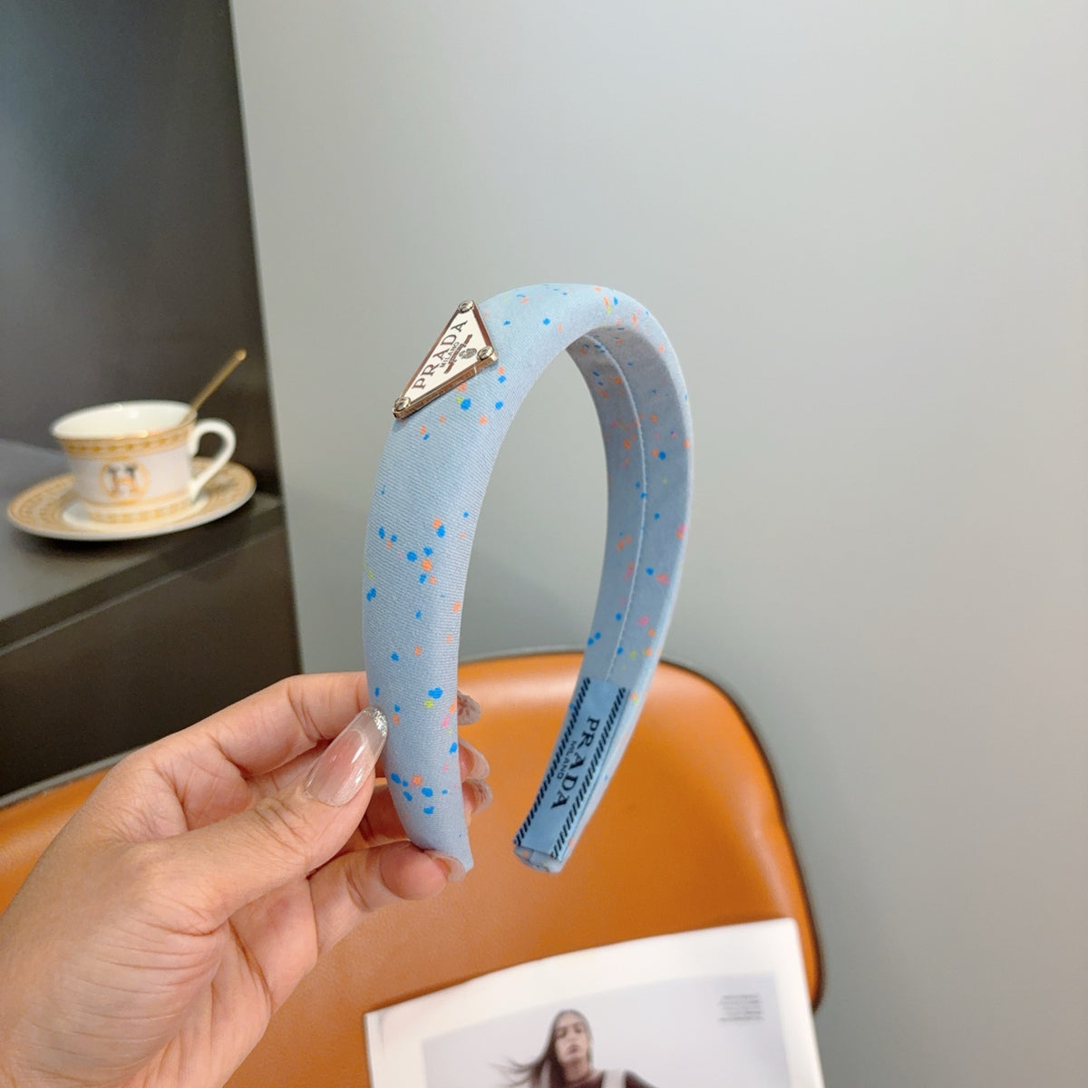 PRADA Logo Headband
